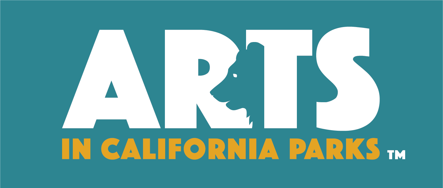 Arts in CA Parks - logo - white turquoise